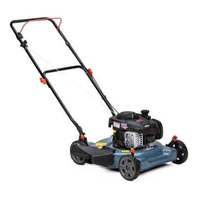 Image showing 5 th Senix 20 in. 125cc 4-Cycle Gas-Powered Push Lawn Mower with Side Discharge, Briggs & Stratton Engine, 5-Position Height Level