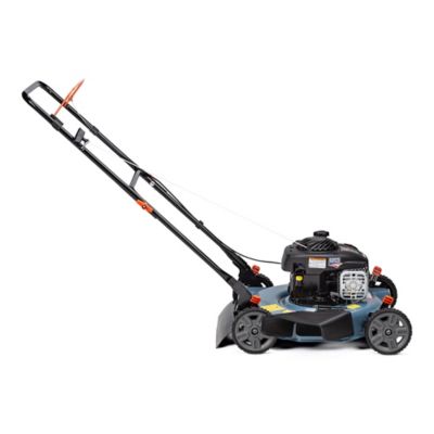 Image showing 6 th Senix 20 in. 125cc 4-Cycle Gas-Powered Push Lawn Mower with Side Discharge, Briggs & Stratton Engine, 5-Position Height Level