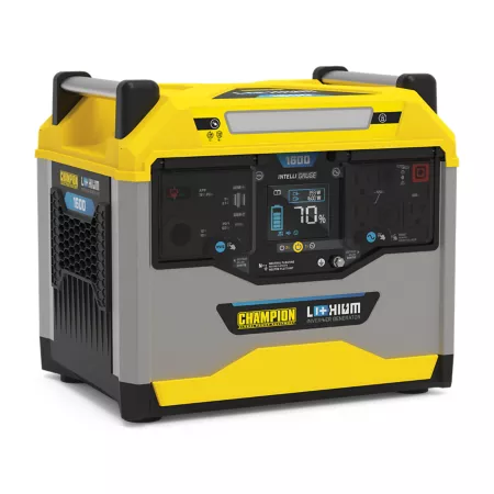 Champion Power Equipment 3200/1600 Watt Lithium Ion Solar Generator Portable Power Station Battery Backup 1638Wh Portable Power Stations