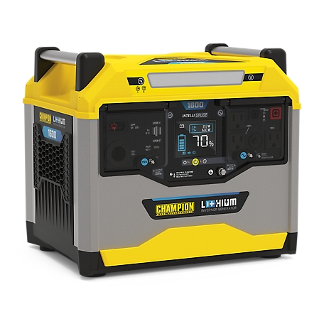 Champion Power Equipment 1638-Wh 3200/1600-Watt Lithium-Ion Solar Generator Portable Power Station Backup Battery