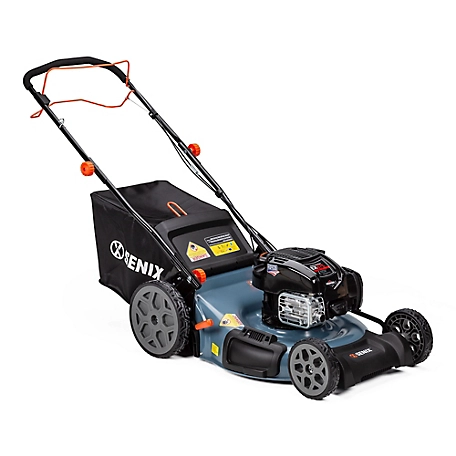 Senix 22-Inch 163 cc 4-Cycle RWD Self-Propelled Gas Mower, 3-In-1, 1-Step Start, One Lever Height Adjustment, LSSG-H1