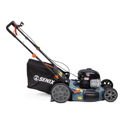 Image showing 9 th Senix 22 in. 163cc 4-Cycle Gas-Powered RWD Self-Propelled Lawn Mower, 3-in-1, 1-Step Start Auto Choke, 11-in Rear Wheels