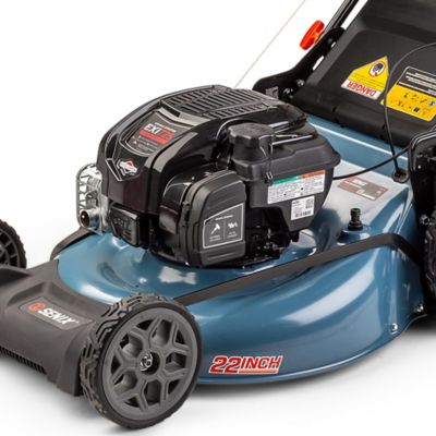 Image showing 11 th Senix 22 in. 163cc 4-Cycle Gas-Powered RWD Self-Propelled Lawn Mower, 3-in-1, 1-Step Start Auto Choke, 11-in Rear Wheels
