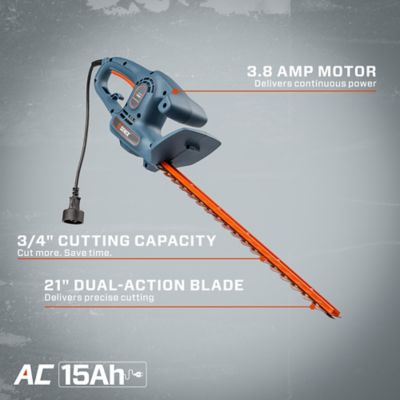 Image showing  21 in. 3.8A Corded Hedge Trimmer