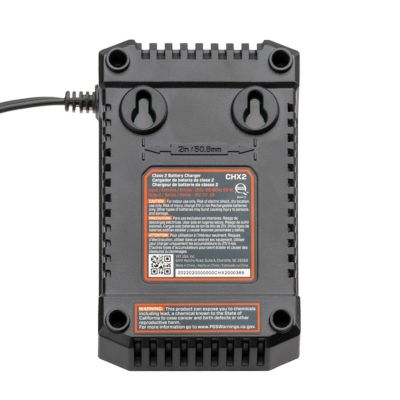 Image showing  20V Max 2.0 Ah Lithium Ion Battery Charger, Power Station with Light Indicator and Wall Mount X2 Batteries