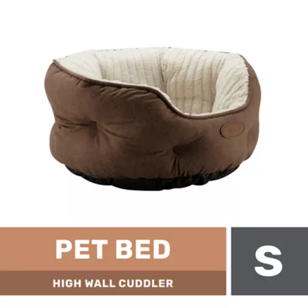 Cuddler High Wall Retriever Pet Bed 18" x 18" Bolster Dog Beds