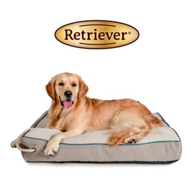 Image showing  Velvet Trim Wedge Mattress Pet Bed, 35 in. x 25 in.