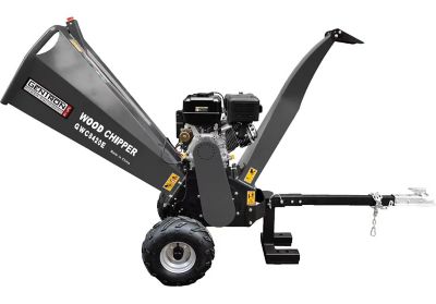 Green-Power America Electric Start Wood Chipper Shredder, GWC8420E The Shredder is a large piece of equipment that makes quick work out of any brush put down the chute