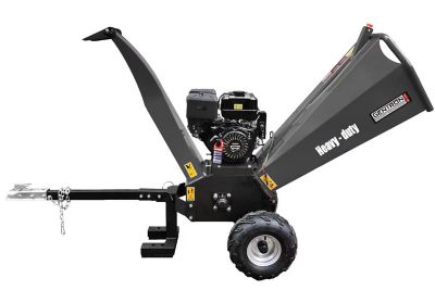Image showing  5 in. Diameter 420cc Gas Wood Chipper Shredder, Electric Start