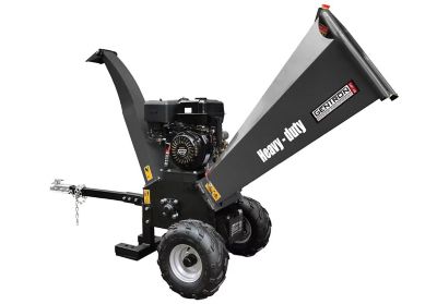 Image showing  5 in. Diameter 420cc Gas Wood Chipper Shredder, Electric Start