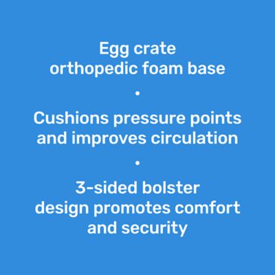 Image showing  3-Sided Bolster Orthopedic Pet Bed, 35 x 25 in.