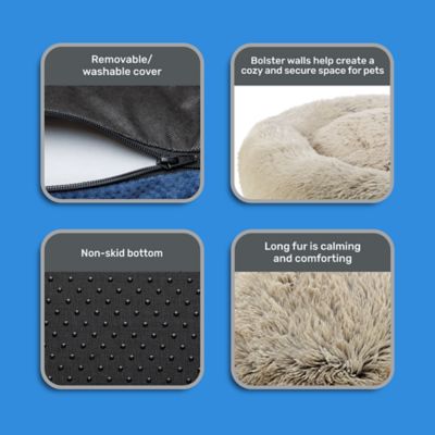 Image showing  Faux Fur Donut Pet Bed, 32 in.