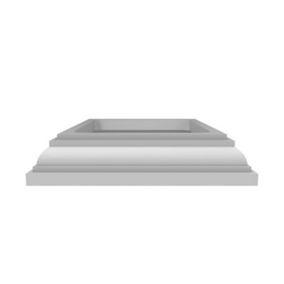 Barrette Outdoor Living 4 in. x 4 in. Heritage White Base Trim
