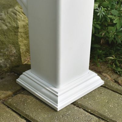 Image showing  4 in. x 4 in. Heritage Vinyl Fence Base Trim, White