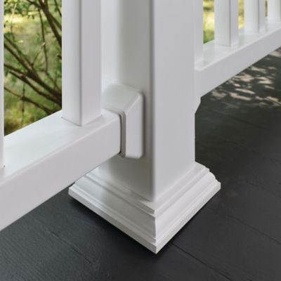 Image showing  4 in. x 4 in. Heritage Vinyl Fence Base Trim, White