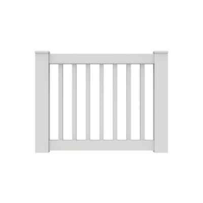 Barrette Outdoor Living 36 in. H Select Rail Gate Kit White with Square Balusters