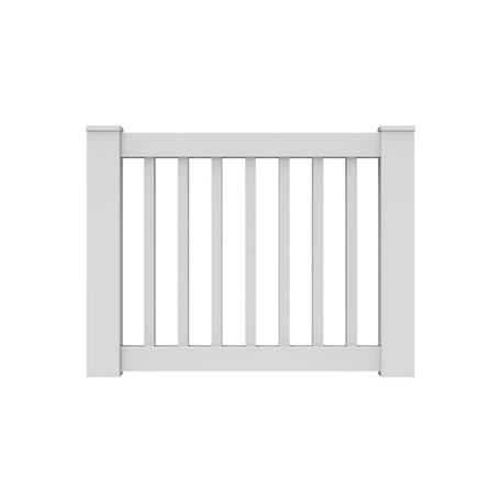 Barrette Outdoor Living 36 in. H Select Rail Gate Kit White with Square Balusters