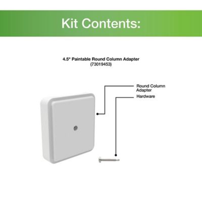 Image showing  4.5 in. Paintable Round Column Adaptor