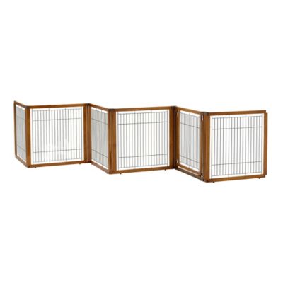 Richell Convertible Elite Pet Gate & Crate, 35.8 in. It’s superior quality, sturdy  and very attractive, I sort of knew what to expect