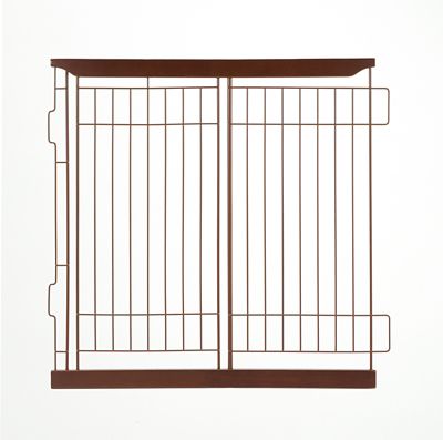 Richell Expandable Pet Crate Divider, Dark Brown