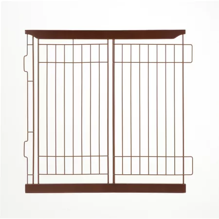 Richell Expandable Pet Cage Divider Dark Brown Pet Gates