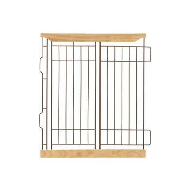 Richell Expandable Pet Crate Divider, Small in Natural Brown, 30006