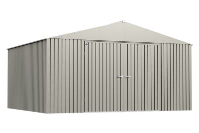 Arrow Elite Steel Storage Shed, 14 x 12, Cool Grey, EG1412CG