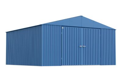 Arrow Elite Steel Storage Shed, 14 x 14, Blue Grey, EG1414BG