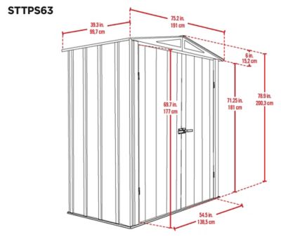 Image showing  6 x 3ft. Garden Storage Cabinet