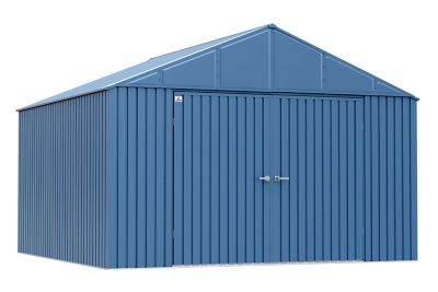 Arrow 12 ft. x 12 ft. Elite Steel Storage Shed, Blue Grey