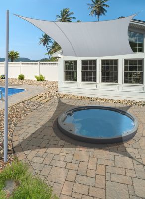 Image showing  16 ft. Square Gray Shade Sail