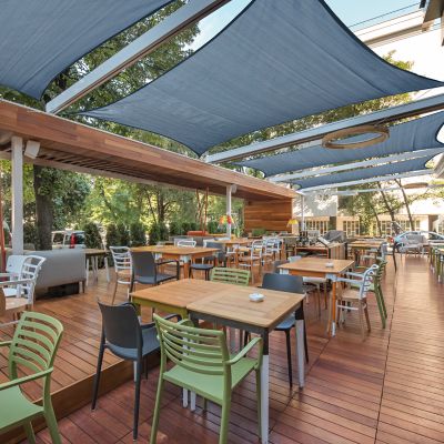 Image showing 7 th ShelterLogic 16 ft. Square Gray Shade Sail