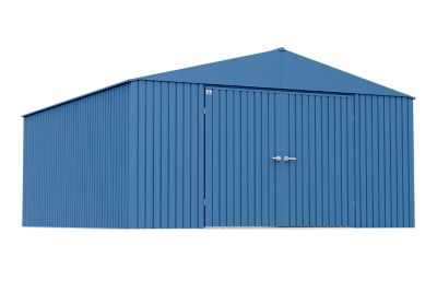 Arrow Elite Steel Storage Shed, 14 x 16, Blue Grey, EG1416BG