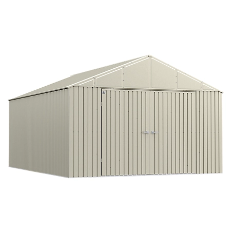 Arrow Elite Steel Storage Shed, 12 x 16, Cool Grey, EG1216CG