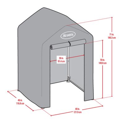 Image showing  4 ft. x 4 ft. x 6 ft. Garden Shed