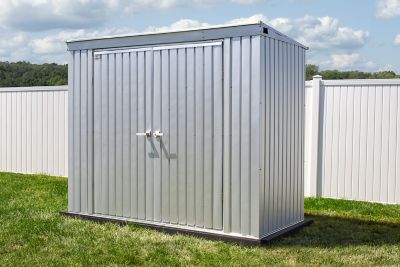 Image showing  8 ft. x 4 ft. Elite Steel Storage Shed, Galvalume
