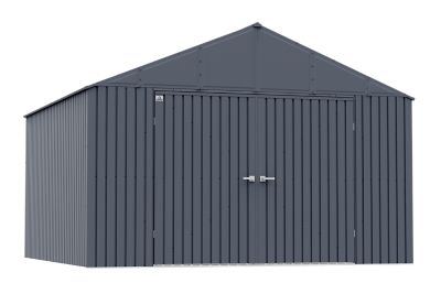 Arrow Elite Steel Storage Shed, 12 x 12, Anthracite, EG1212AN