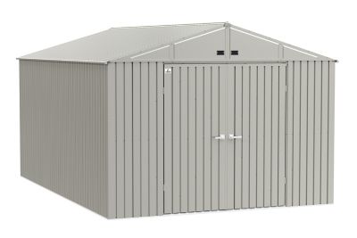 Arrow Elite Steel Storage Shed, 10 x 14, Cool Grey, EG1014CG