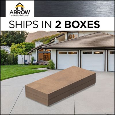 Image showing 5 th Arrow 10 ft. x 14 ft. Elite Steel Storage Shed, Cool Grey Elite Steel Storage Shed