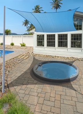 Image showing  16 ft. Square Blue Shade Sail