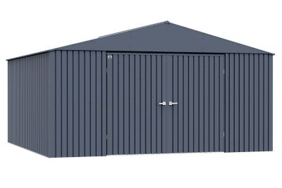 Arrow Elite Steel Storage Shed, 14 x 14, Anthracite, EG1414AN