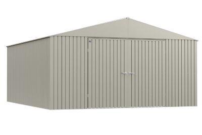 Arrow Elite Steel Storage Shed, 14 x 16, Cool Grey, EG1416CG