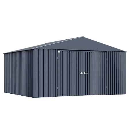 Arrow Elite Steel Storage Shed, 14 x 12, Anthracite, EG1412AN