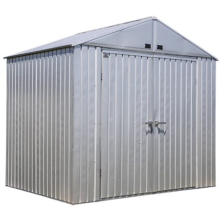 Arrow Elite Steel Storage Shed, 8 x 6, Galvalume