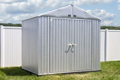 Image showing  8 ft. x 6 ft. Elite Steel Storage Shed, Galvalume