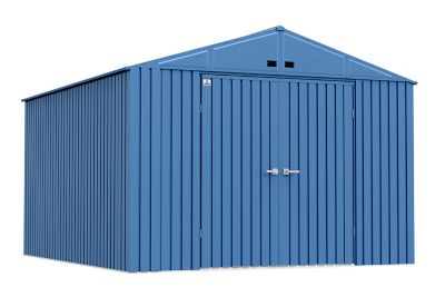 Arrow Elite Steel Storage Shed, 10 x 12, Blue Grey, EG1012BG