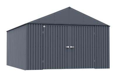 Arrow Elite Steel Storage Shed, 12 x 16, Anthracite, EG1216AN