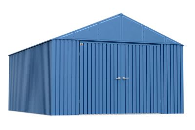 Arrow Elite Steel Storage Shed, 12 x 16, Blue Grey, EG1216BG