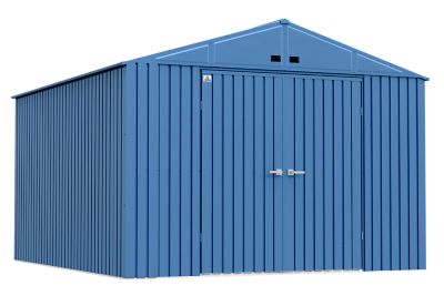 Arrow Elite Steel Storage Shed, 10 x 14, Blue Grey, EG1014BG