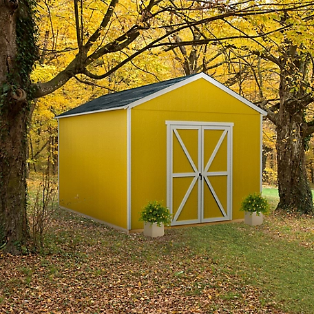 Shed Master 12 ft. x 12 ft. Ranch Style Wood Storage Shed for Existing Cement Pad Foundation (Floor System Not Included)